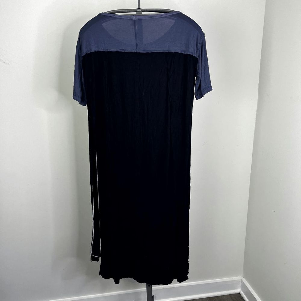 NWT Free People Go With the Flow Tunic‎ Small 0 2 Black Combo Slits High Low Top